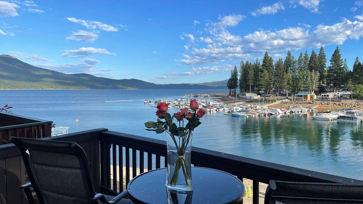 Peninsula Village Cabin | Lakefront Cabin, Boat Slip, King Bed, Seasonal Beach & Great View!