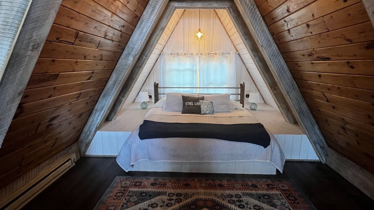 Battle Lake Cabin | Lakefront - A Frame - spacious - new remodel - clean - quiet - refreshing