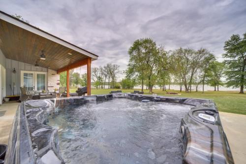Afton House | Lakefront Afton Home with Hot Tub and Game Room!