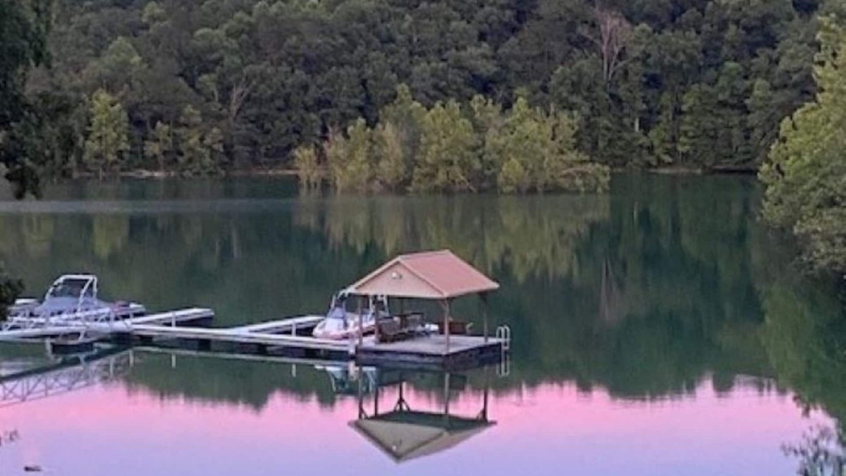 Jacksboro Cottage | Lakefront Cabin in quiet cove. No steps to private boat slip. Pet friendly.