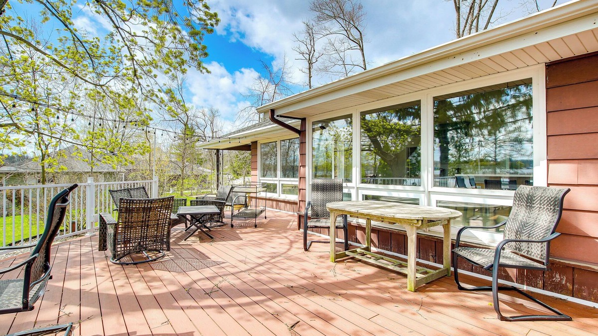 Campbellsport House | Lakefront Campbellsport Retreat w/Dock & Yard!