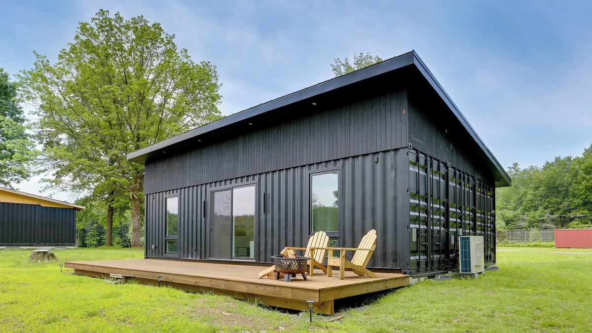 Swan Lake Cottage | Lakefront Catskills Container Home: Private Lake