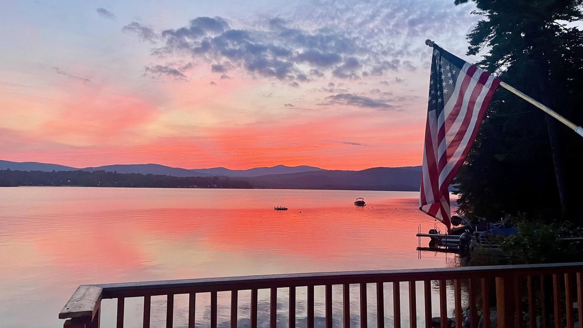 Bridgewater Cottage | Lakefront Cottage on Newfound Lake with Sandy Beach and Best Views on the Lake!