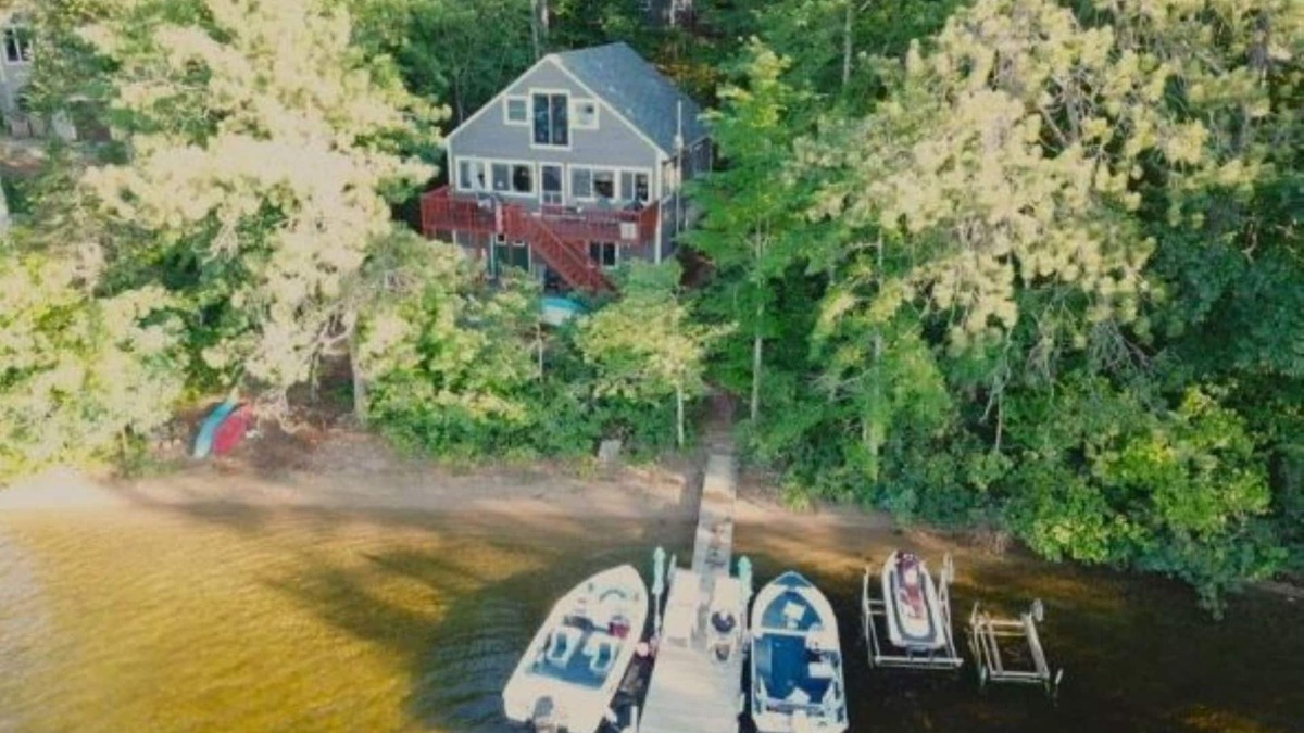 The Bays Cottage | Lakefront Cottage with 100' Sandy Beach, Dock, Views and Game Room.