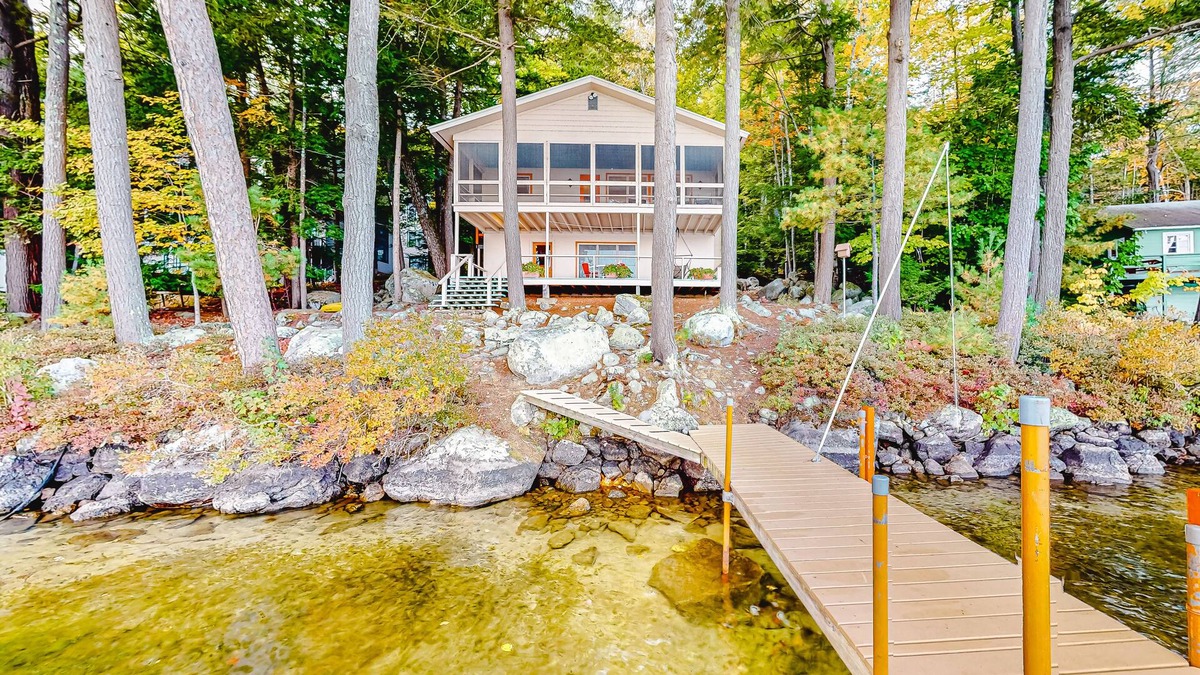 Meredith Cottage | Lakefront cottage with private dock, water access, community beach & kayak