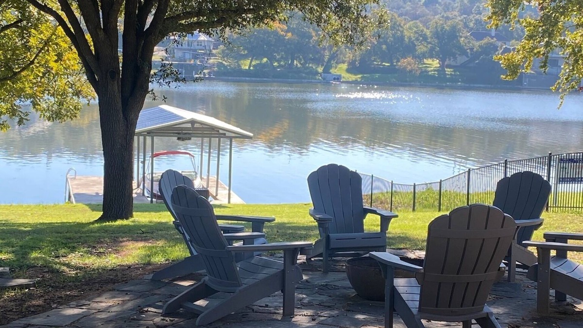 Marble Falls House | Lakefront Family Retreat on Lake Marble Falls. Dock your boat. Additional fee.