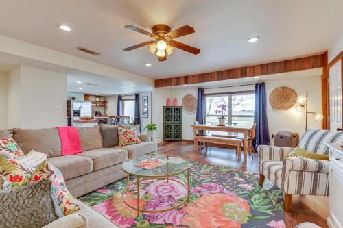 Graford House | Lakefront Graford Home with Fire Pit and Private Dock!
