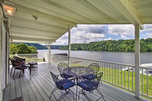 Ingles House | Lakefront Hiwassee Home with Private Dock and Deck!