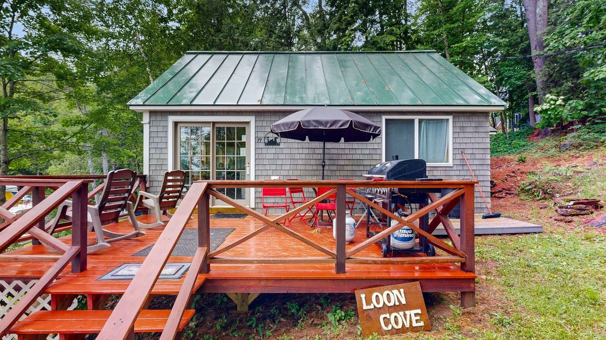 Oakland Cabin | Lakefront home on McGrath Pond - once featured on Maine Cabin Masters