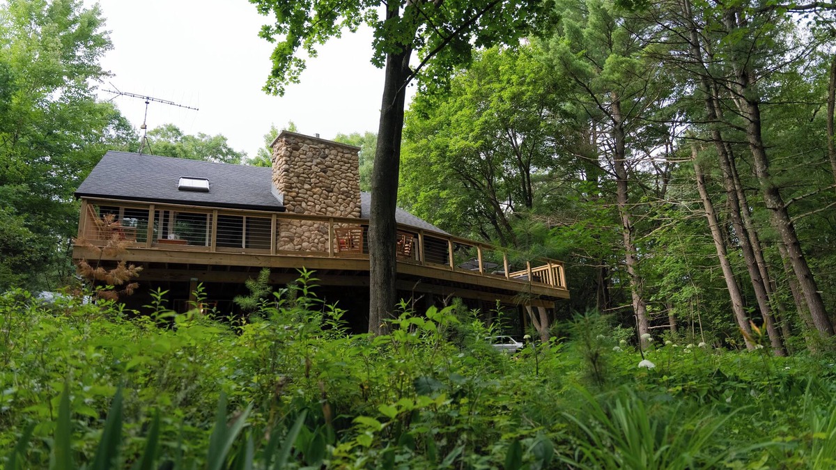 Wautoma Cabin | Lakefront Home on quiet sandy lake near peaceful Wautoma Kayaks, Canoe, beach