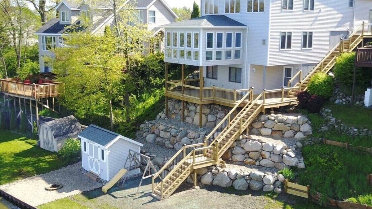 Plainwell House | Lakefront Home w/Sunset Views. New to Rental Market! Pontoon Rental Available.