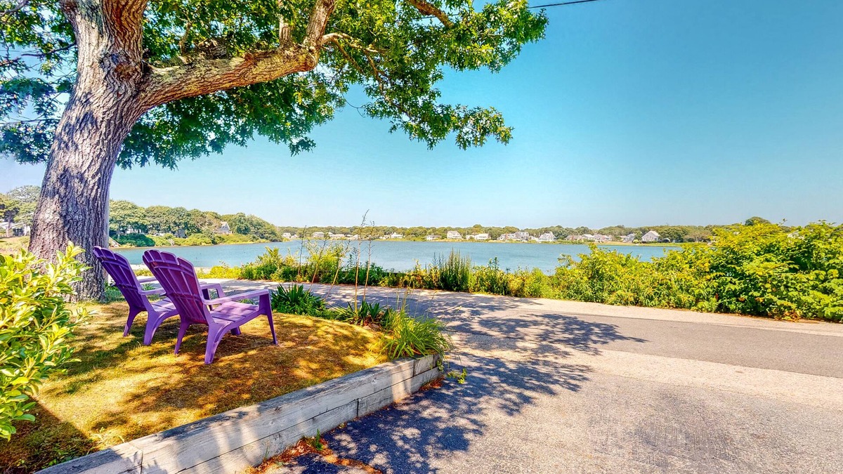 Falmouth Heights House | Lakefront home with beach views, WiFi, gas grill & patio - near beach