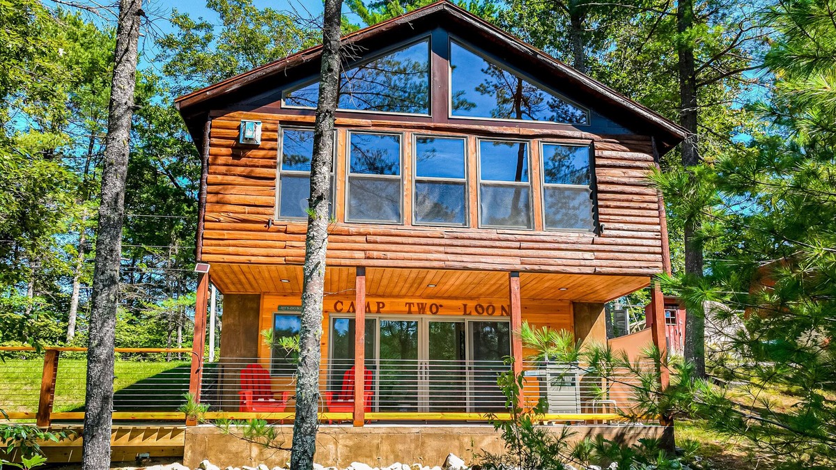 Oxford Cabin | Lakefront home with lovely lake views - one mile from the casino