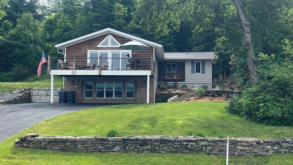 Shawanese House | Lakefront Retreat with Private Dock, Sunset Views, and Gas Firepit
