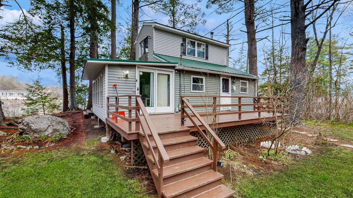 Augusta Apartment | Lakefront Studio in the Trees with Gorgeous Views, Balcony, & Shared Canoe
