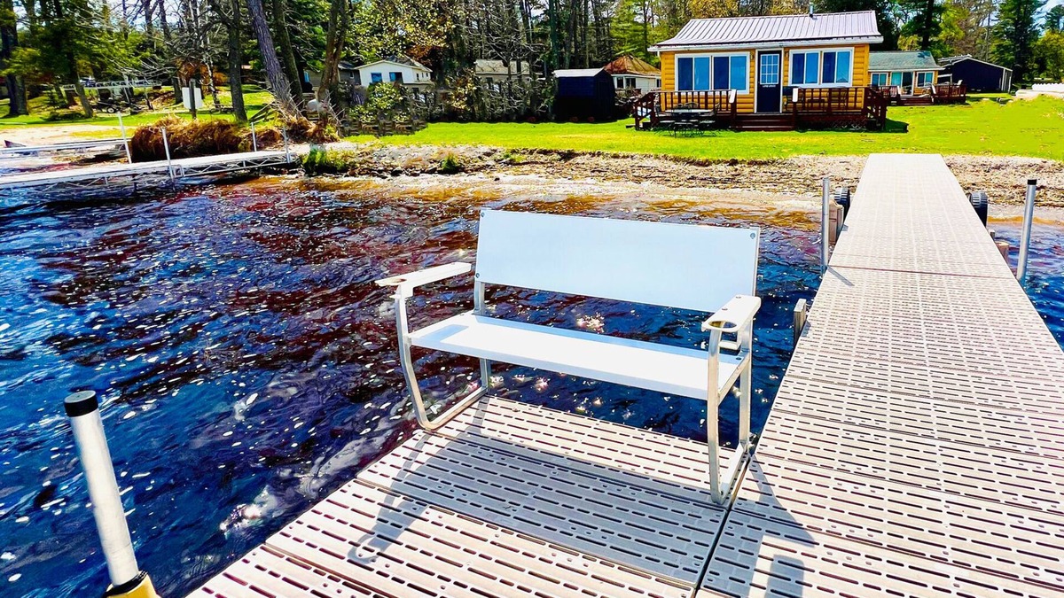 Crivitz Cabin | Lakeside Cabin on Lake Noquebay - Including Your Own Pier, Kayak/Canoes, & More!