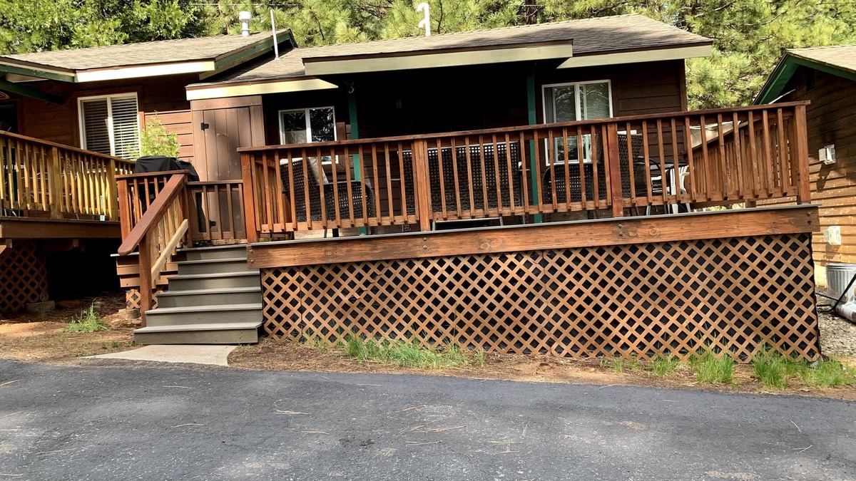 Peninsula Village Cabin | Lakeside cabin, remodeled, cozy, pet friendly with boat launch & free boat slip.
