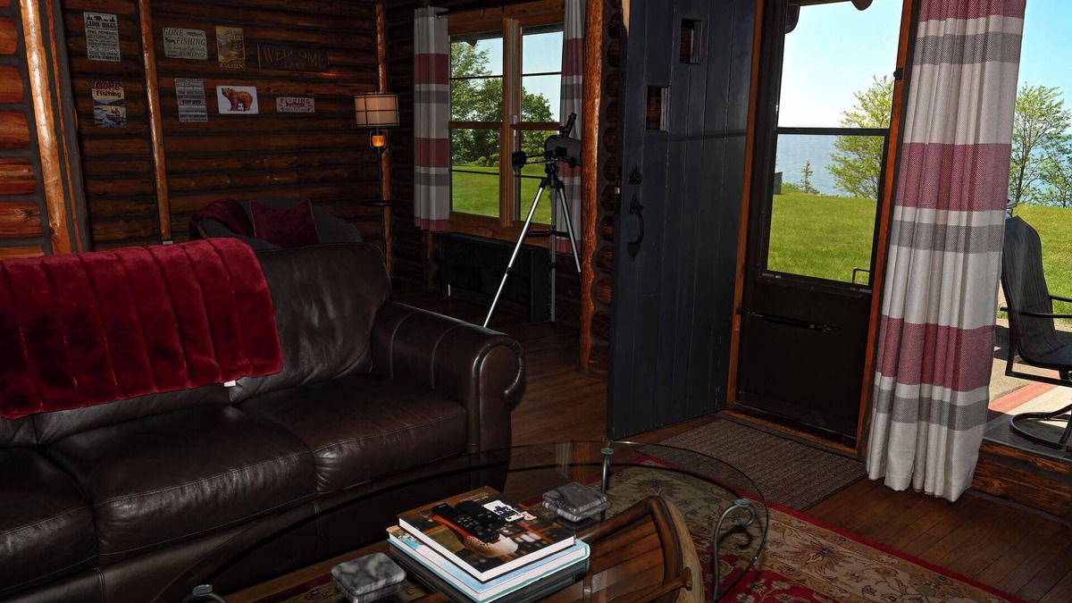 Conneaut Cabin | Lakeside Cabin with sunset view & fireplace
