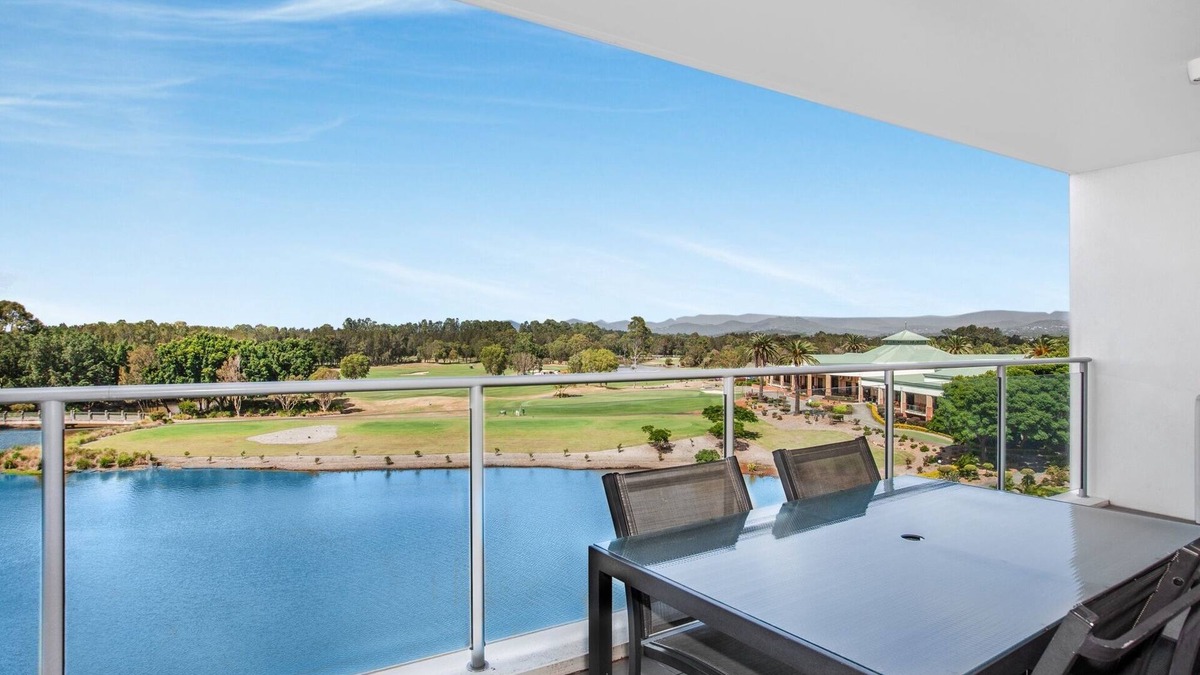Merrimac Apartment | Lakeside Family Oasis with Pool, Gym and Balcony