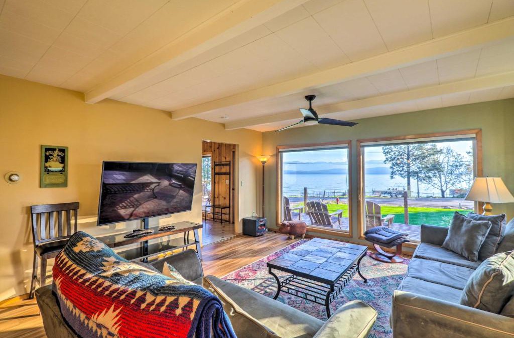 Lakeside House | Lakeside Home with Beach about 14 Mi to Ski Area!