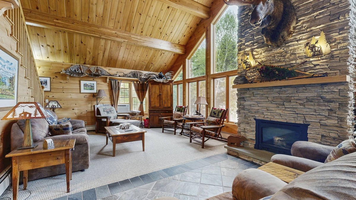 Greenville Junction House | Lakeside Lodge with Amazing Water Views, Screened Porch, Dock, & Firepit