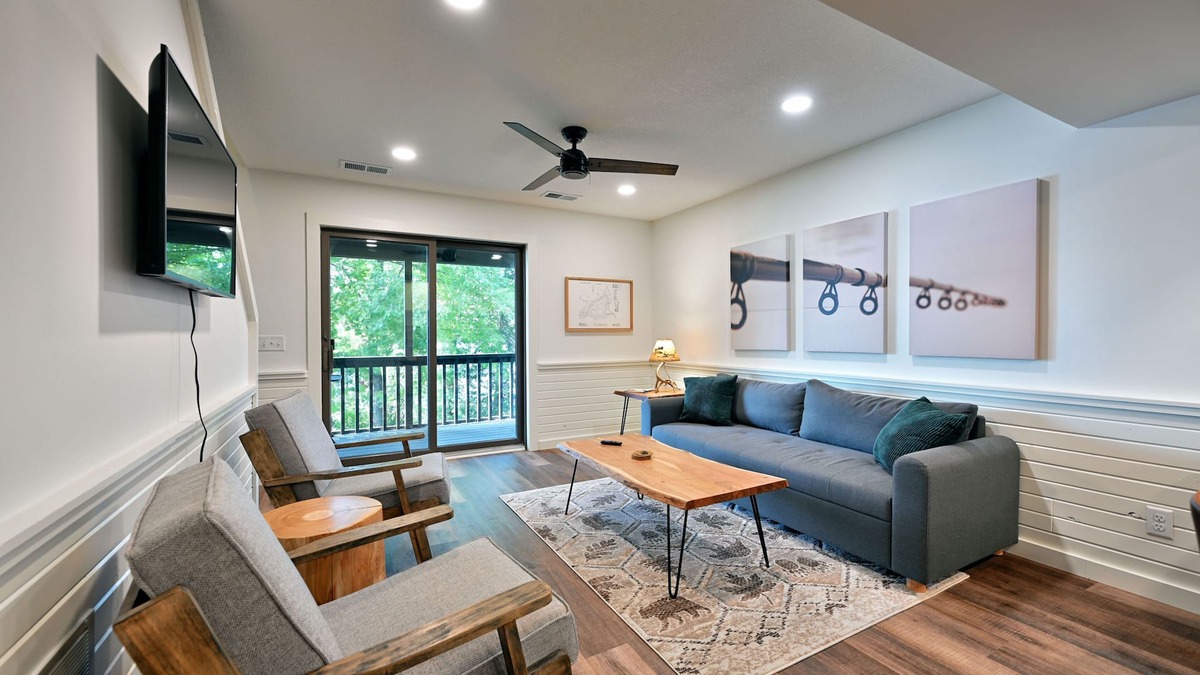 Webb Lake Condo | Lakeside Swimming Bear Condo: Beach, Sauna, Club Room, Private Balcony