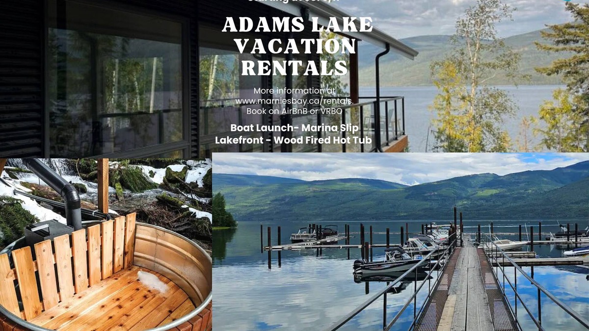 Adams Lake House | Lakeview Cottage and Boat Slip - Momich