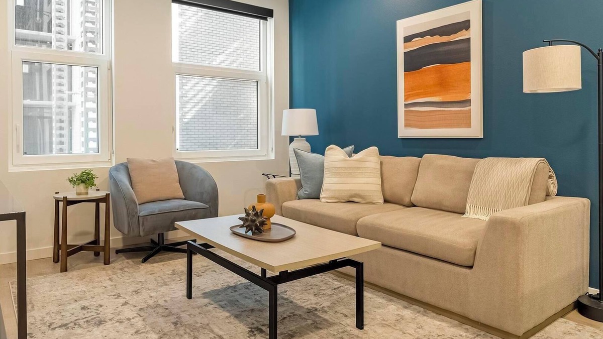 Civic Center Apartment | Landing | Beautiful 1BD, Rooftop Lounge, Gym