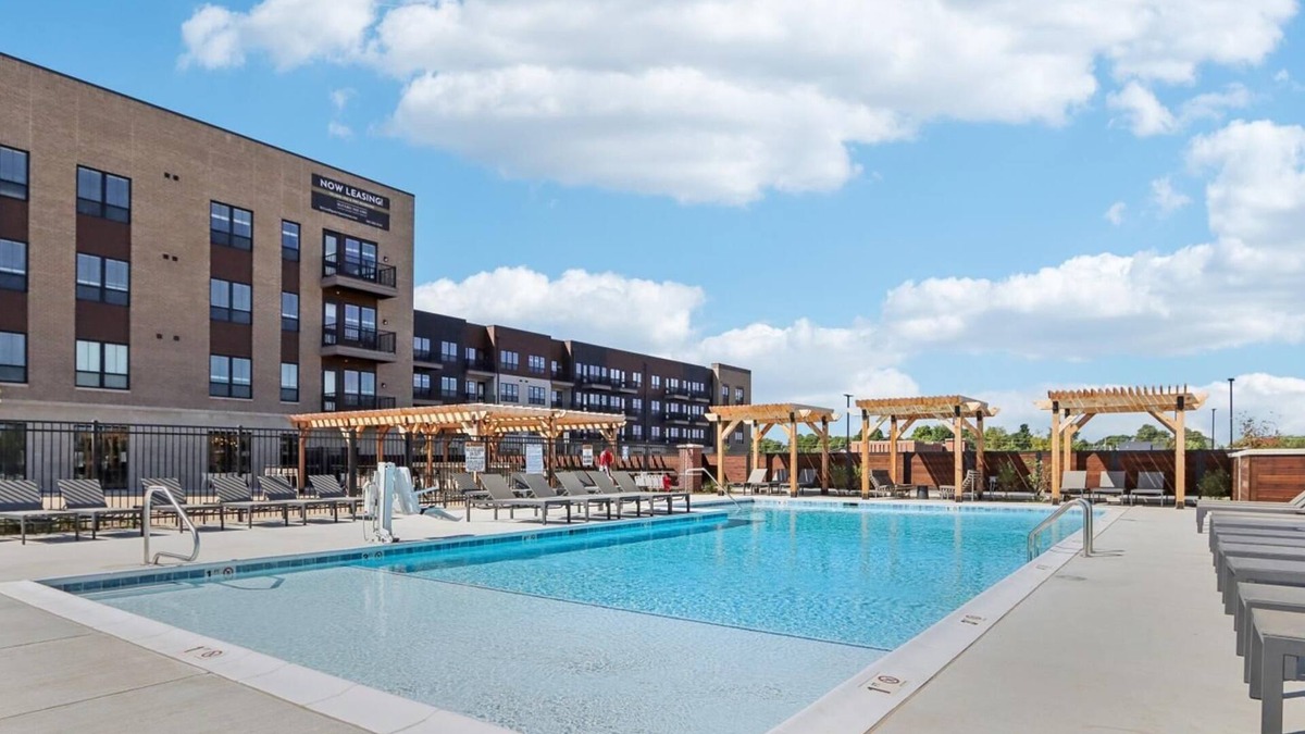 McCordsville Apartment | Landing | Stunning 1BD, Courtyard, Rooftop Lounge