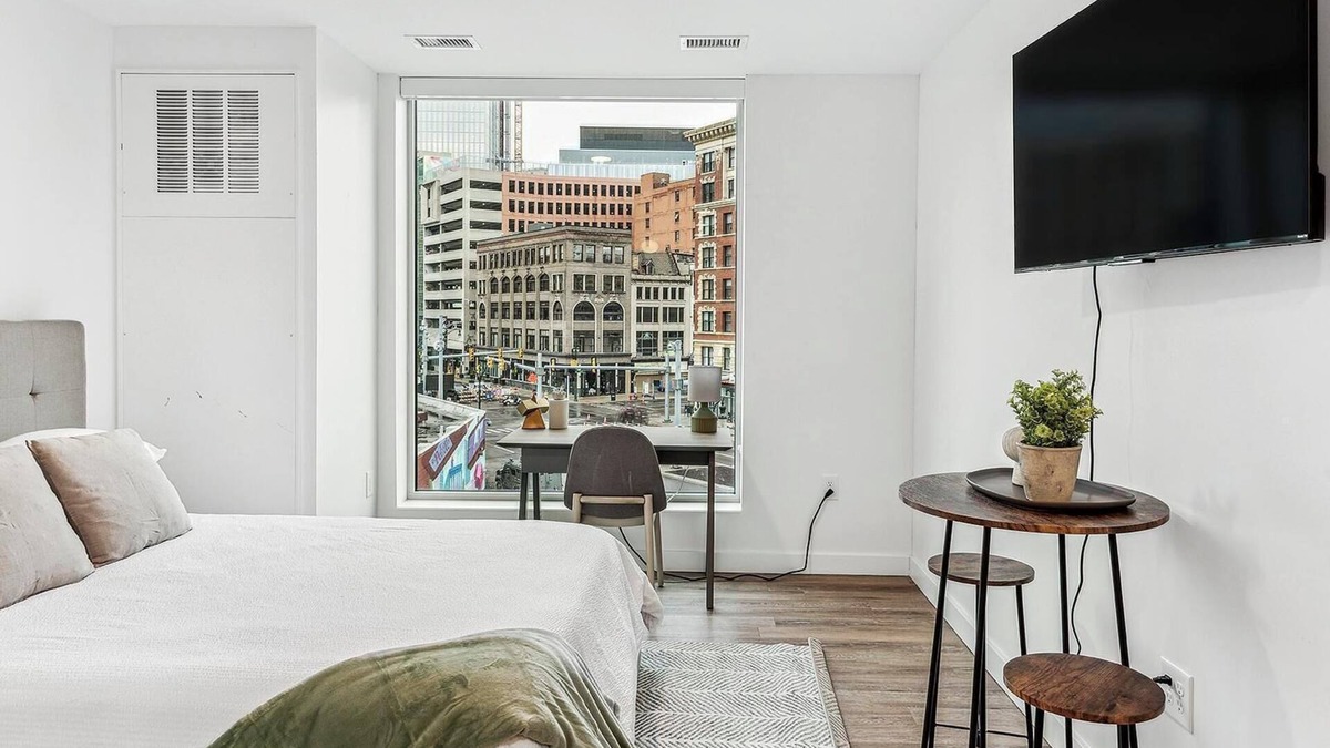 Greektown Historic District Apartment | Landing | Stunning Studio, Gym, Clubhouse