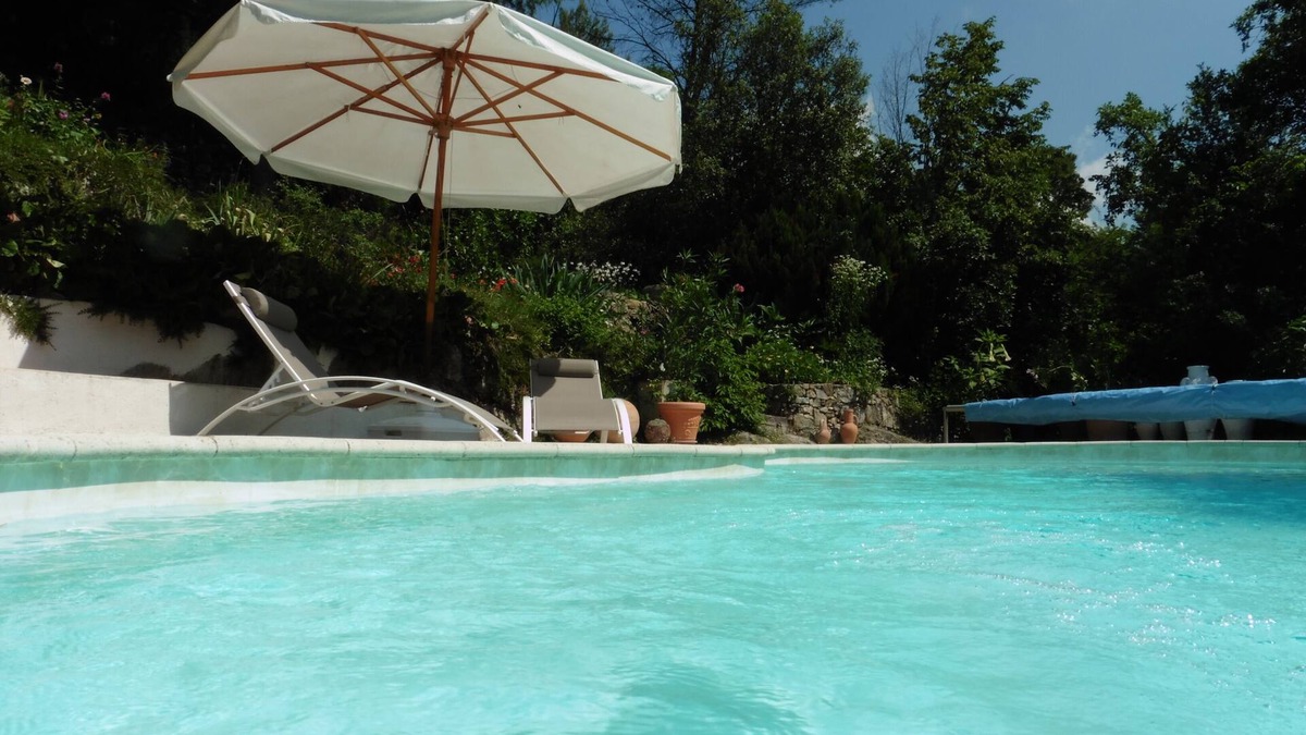 L'Escarene Villa | Large apartment in villa, private pool, garden.