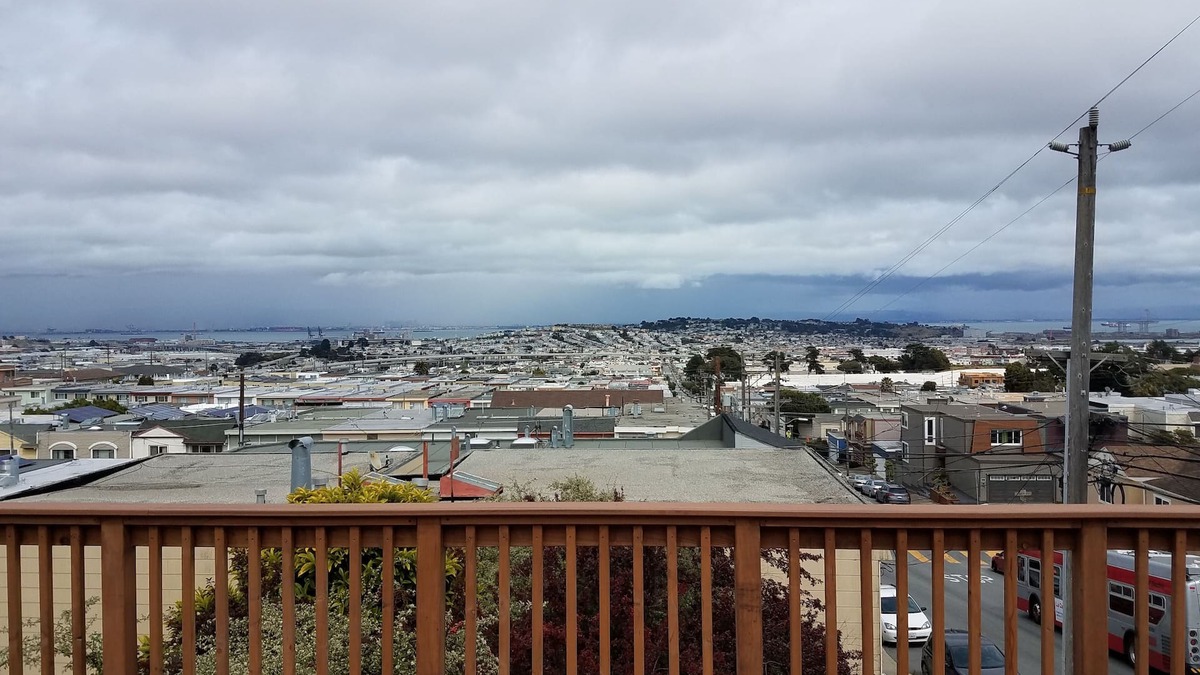 University Mound House | Large bedroom with spectacular SF Bay Views