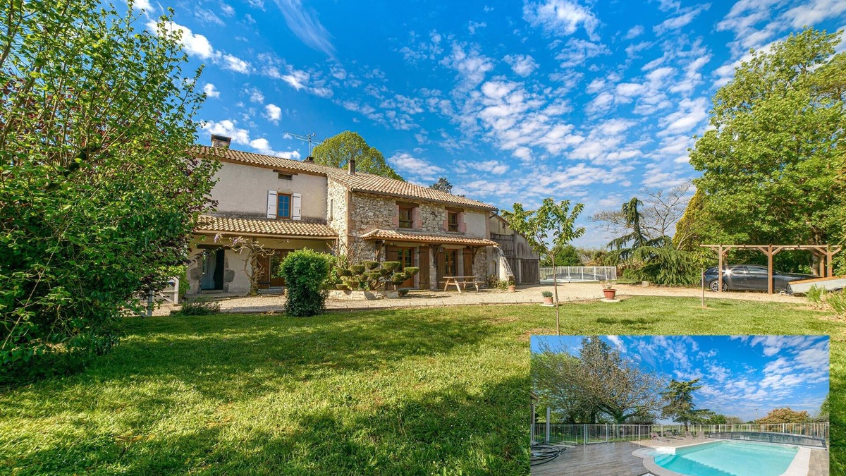 Feugarolles House | Large Character House, Pool and Spa