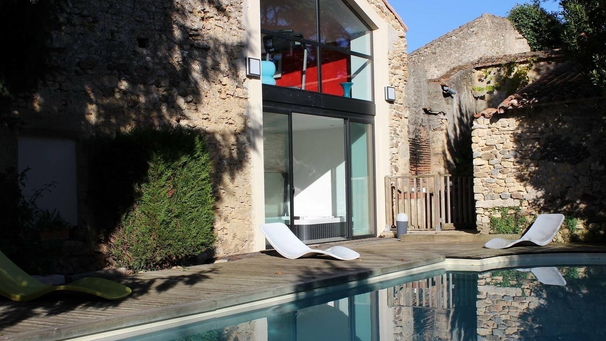 Saint-Loup-Lamaire Cottage | Large charming house with private pool, spa, sauna, hammam, gym
