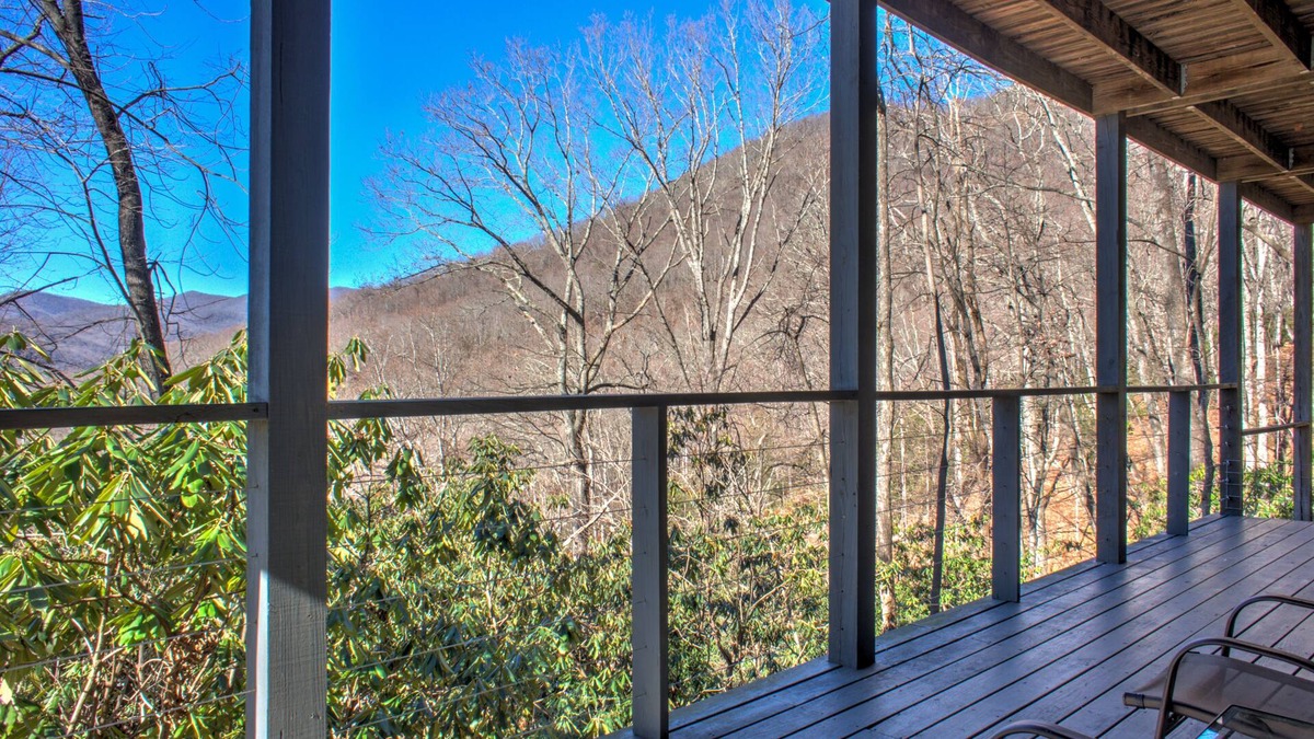 Swannanoa Apartment | Large Mountain Views Hiking 25Mins to DT A-Ville Nature Emersion Deck