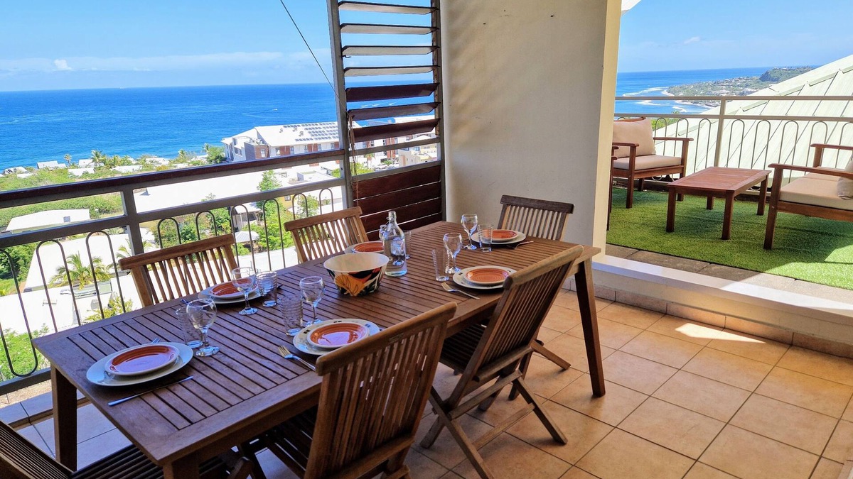 St Gilles-les-Bains Apartment | Large T3 Breathtaking ocean view - Saint-Gilles