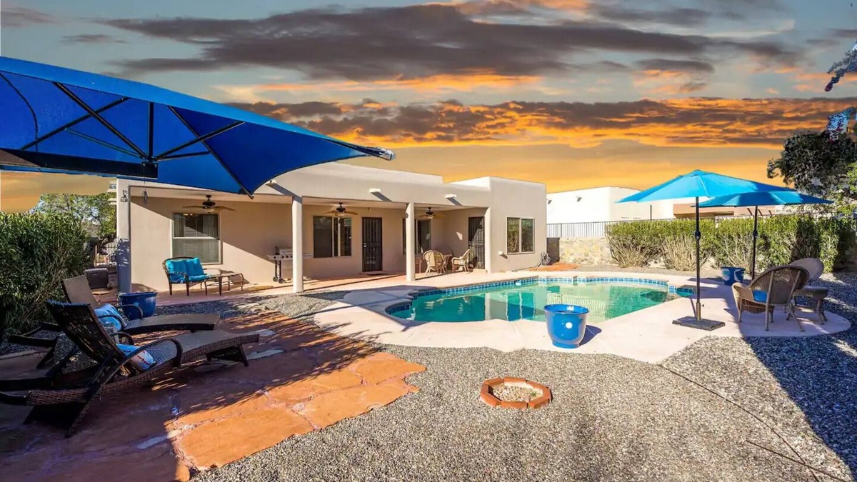 Las Cruces House | Las Cruces Southwest Charm with Pool, Hot Tub & Mountain Views