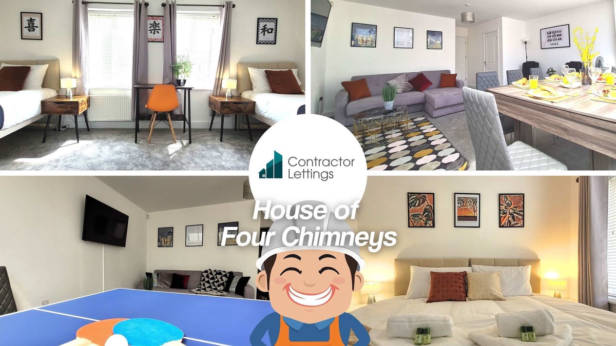 Peterborough House | Last Minute Deals | 4BR House of Four Chimneys