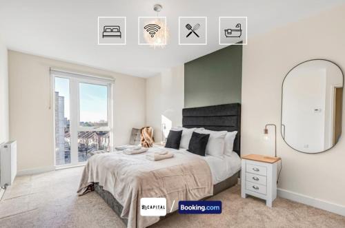 Finchley Church End Apartment | Last-Minute Specials l 1 Bed Apt, Luxury Balcony By Capital Retreats Short Lets & Serviced Accommodation in Colindale With Free WiFi