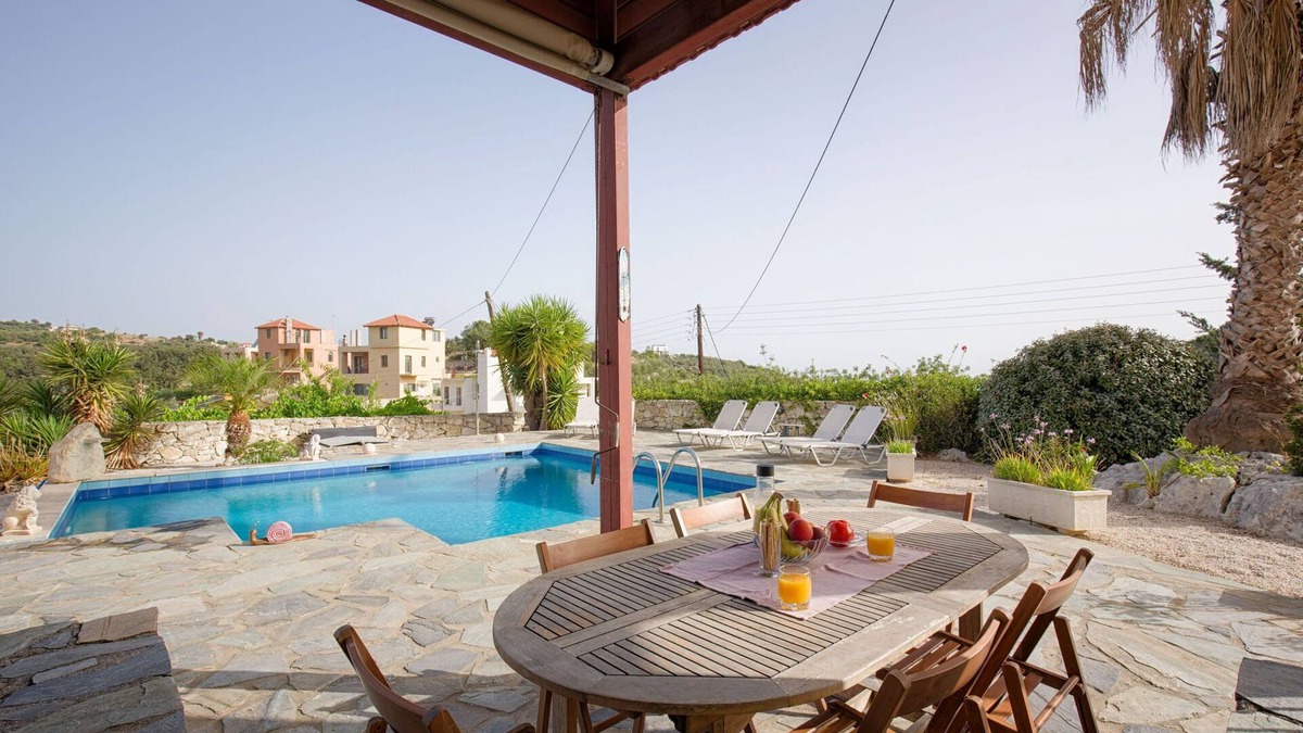 Almyrida Apartment | Late summer and fall in this cozy 2-bedroom apartment.Private pool,lovely views.