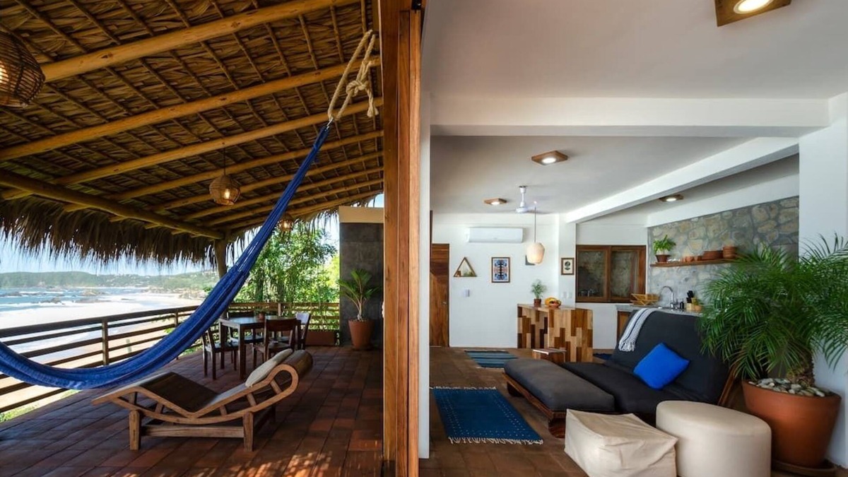 San Agustinillo Apartment | Lazuli Playa - Beachfront Loft