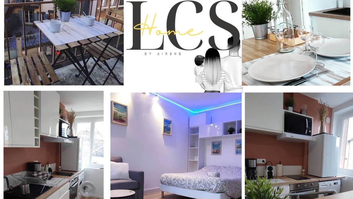 Clermont-Ferrand Apartment | LCS Home Balcon-parking-wifi