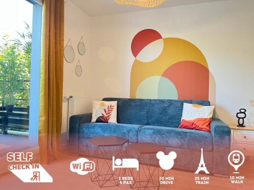 Vaires-sur-Marne Apartment | Le 24 Nautic, Appartement douillet Bassin olympique Disneyland & Paris avec parking