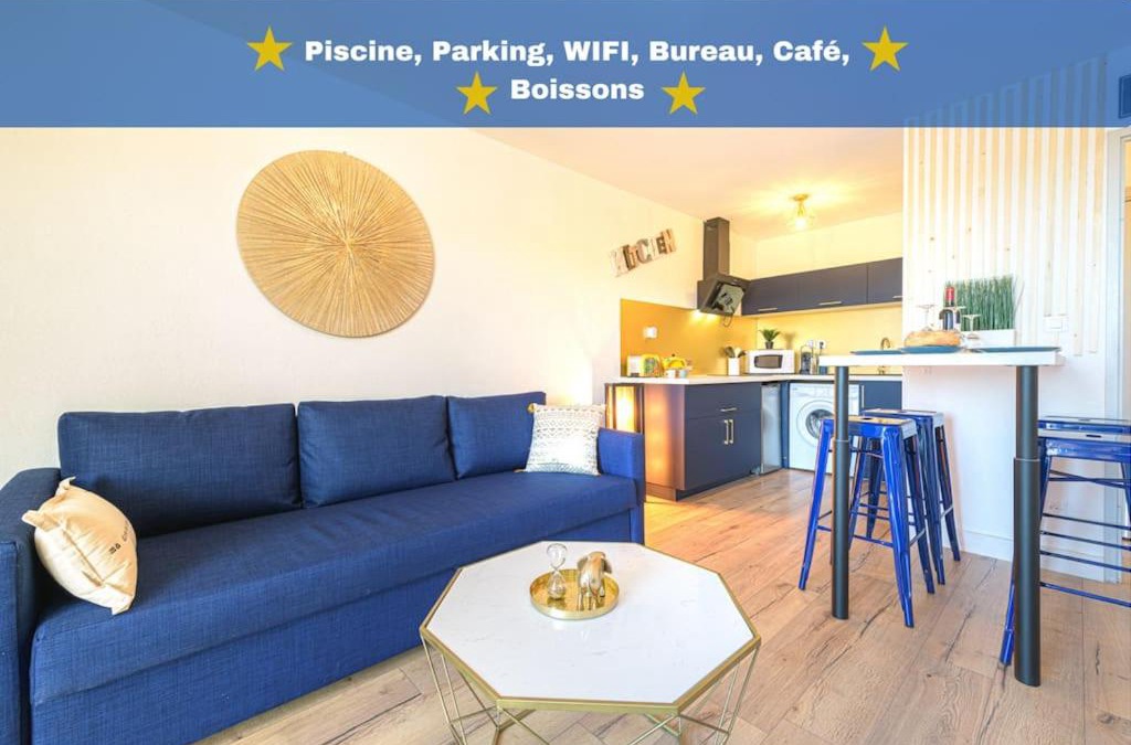 Villemur-sur-Tarn Apartment | Le Bleu Nuit Piscine Parking Netflix Café