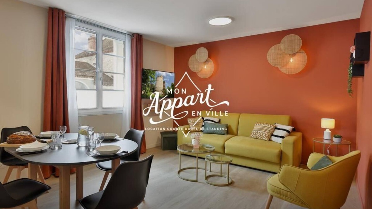 Perigueux Apartment | Le Chic & Raffiné - Terrace & Air Conditioning
