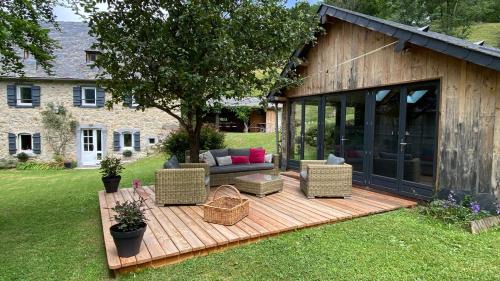 Arrens-Marsous Villa | Le Domaine de Castille - chalet pyrénéen de charme - spa de nage