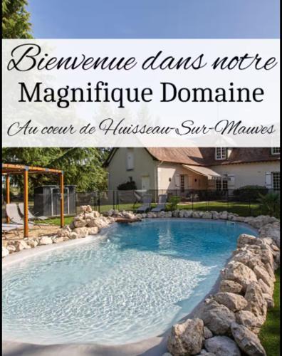 Huisseau-sur-Mauves House | Le Domaine de Baracas 4 étoiles - Le Grand et le Petit Gîte - piscine-SPA-billard-baby-foot-cheminée - 18 personnes