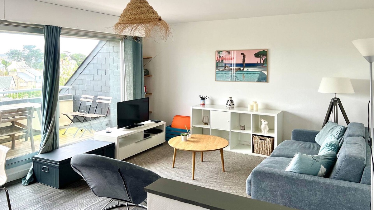 Saint-Ideuc Apartment | LE HYGGE - Bel apt avec terrasse, 150 m de la plage