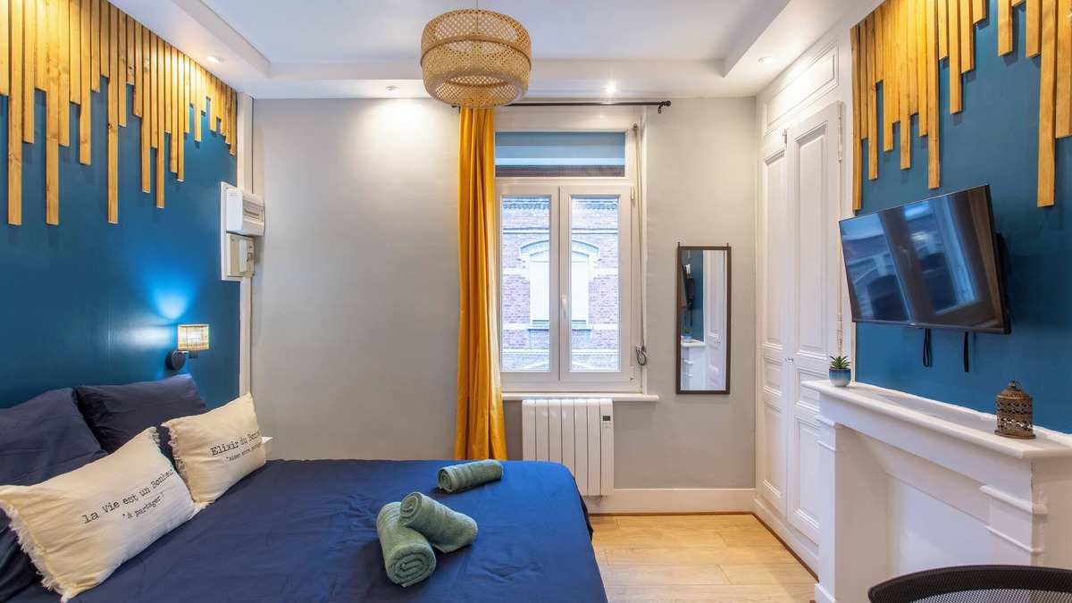 Sainte-Anne - Faubourg Noyon Apartment | "Le Jardin d'Amiens" Studio 2 pers 8min Centre ville & Gare