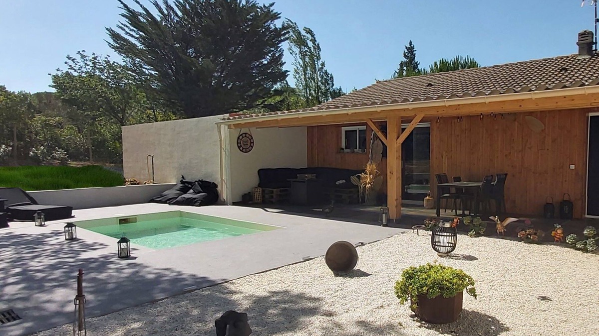 Malves-en-Minervois House | Le Loft "r"omain du Clos F.m.r Dans la Pinède Avec Piscine, Sauna, Spa, Billard